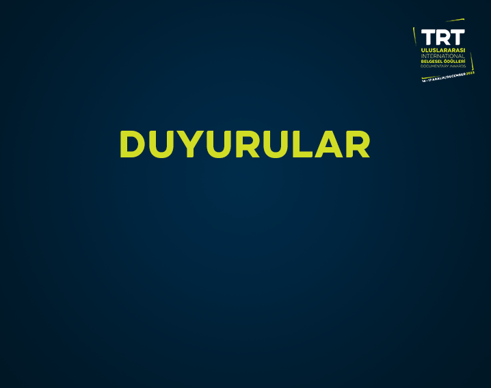 14. TRT Belgesel Ödülleri Duyurusu
